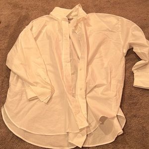 H&M white oversized button up